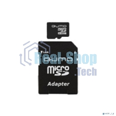 Флеш карта QUMO MicroSDHC 8GB Сlass 10 UHS-I, 3.0 , адаптер в комплекте SD, черно-красная картонная упаковка