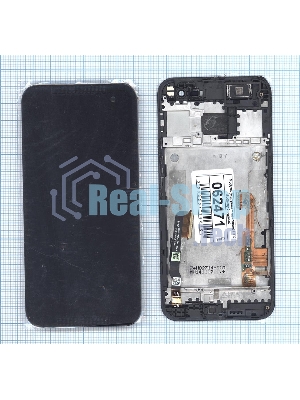 Дисплей для HTC Butter для fly 2 черный с рамкой