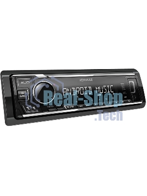 Автомагнитола Kenwood KMM-105M, 1 DIN, USB Type-A, AUX, съёмная панель