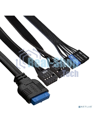 Компьютерный корпус Miditower ExeGate AA-442U2-AA350 (ATX, AA350 8 см, 1хUSB+2хUSB 3.0, аудио, черный)