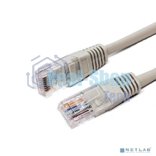 Кабель патч-корд, Filum FL-U5-0.5M U/UTP 5e cat. 0.5м, 26AWG(7x0.16 мм), омедненный алюминий (CCA), PVC, серый