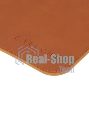 Коврик для мыши из веганской кожи Satechi Vegan-Leather Premium Desk Mat, коричневый