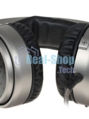 Гарнитура Oklick HS-L600G чёрный, проводная, USB, подсветка