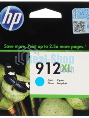Картридж струйный HP 912 3YL81AE голубой (825стр.) для HP OfficeJet 801x/802x