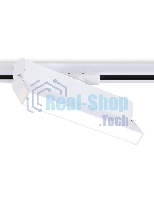 Трековый однофазный светодиодный светильник Ambrella light GL6806 WH белый LED 12W 4200K 230*22*87