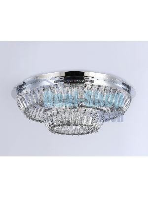 Светильник Ambrella light TR5029 CH/CL хром/прозрачный 3000K/4200K/6400K 81W D600*207 (Без ПДУ)