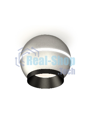 Светильник Ambrella Light XS1103001 SSL/PBK серебро песок/черный полированный MR16 GU5.3 LED 3W 4200K (C1103, N7031)