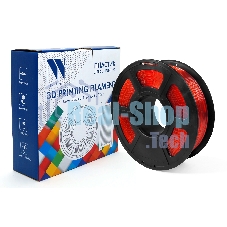 Филамент NVPrint PETG Clear Red Прозрачно-красный для 3D печати диаметр 1.75мм масса 1 кг