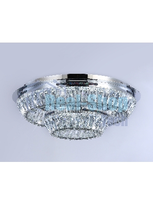 Светильник Ambrella light TR5029 CH/CL хром/прозрачный 3000K/4200K/6400K 81W D600*207 (Без ПДУ)
