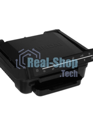 Гриль электрический Hyundai HYG-5020 2000Вт серебристый/черный
