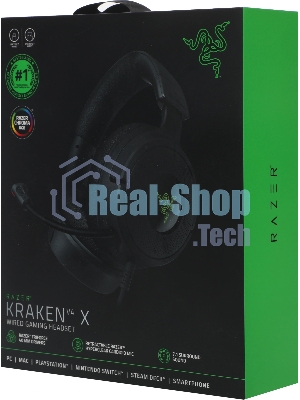 Гарнитура Razer Kraken V4 X чёрный, проводная, подсветка