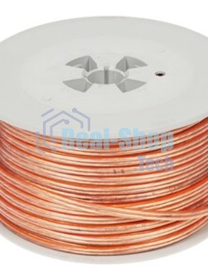 Акустический кабель Cablexpert CC-TC2x2,5-100M, прозрачный, 100 м, на катушке