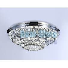Светильник Ambrella light TR5029 CH/CL хром/прозрачный 3000K/4200K/6400K 81W D600*207 (Без ПДУ)