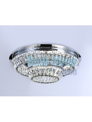 Светильник Ambrella light TR5029 CH/CL хром/прозрачный 3000K/4200K/6400K 81W D600*207 (Без ПДУ)
