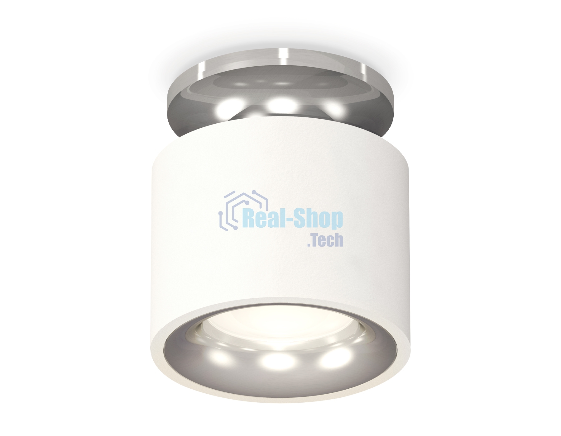 Светильник Ambrella Light XS7510081 SWH/PSL белый песок/серебро полированное MR16 GU5.3 (N7927, C7510, N7012)