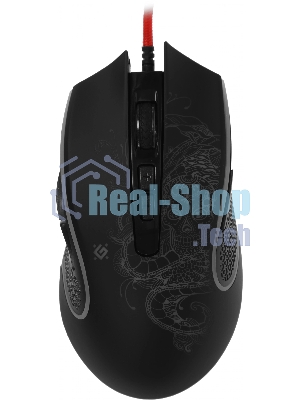 Мышь проводная Defender Venom GM-640L черный, 3200 dpi, USB, кнопки - 8