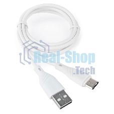 Кабель USB2.0 Cablexpert CCB-USB2-AMCMO1-1MW, AM/Type-C, издание Classic 0.1, длина 1м, белый, блистер