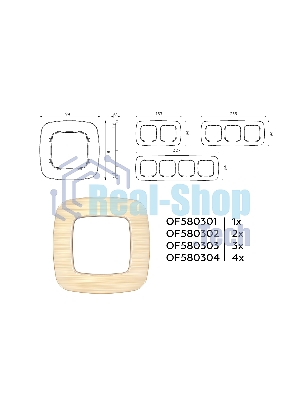 Рамка OMEGA Radian (Шампань Металл шлифованный) 2-ая OF580302