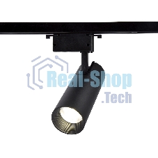 Трековый однофазный светодиодный светильник Ambrella light GL5860 BK черный LED 30W 4200K 24°