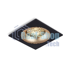 Светильник встраиваемый Ambrella light TN102730 BK/GD черный/золото GU5.3 92*92*23