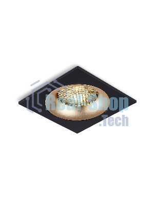 Светильник встраиваемый Ambrella light TN102730 BK/GD черный/золото GU5.3 92*92*23