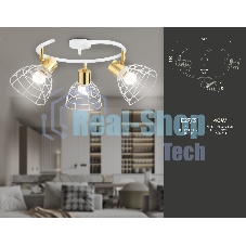 Светильник Ambrella light TR8605/3 WH/GD белый/золото E27*3 max 40W D325*230