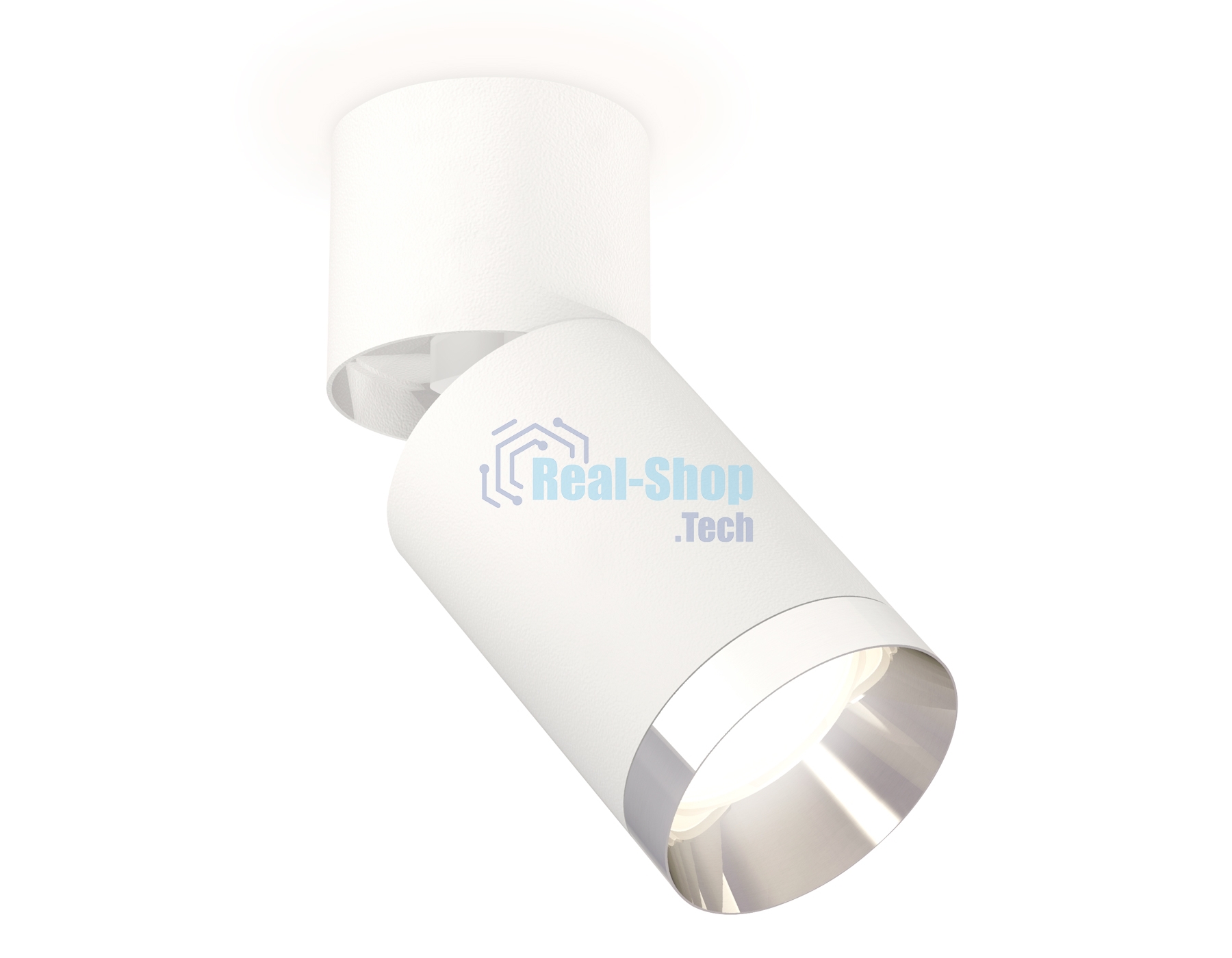 Комплект накладного поворотного светильника Ambrella light XM6312042 SWH/WH/PSL белый песок/белый/серебро полированное MR16 GU5.3 (A2220, C6312, N6132)