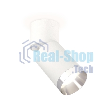 Комплект накладного поворотного светильника Ambrella light XM6312042 SWH/WH/PSL белый песок/белый/серебро полированное MR16 GU5.3 (A2220, C6312, N6132)