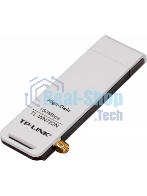 Адаптер TP-Link SOHO TL-WN722N 150Mbps High Gain Wireless N USB Adapter with Cradle, 1T1R, 2.4GHz, 802.11n/g/b, 1 detachable antenna