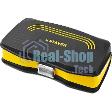 Биты и торцовые головки с трещоткой и воротком 39шт STAYER PROFI 25135-H39