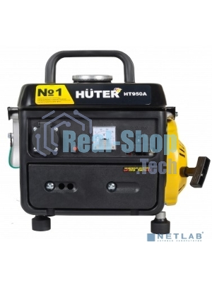 Электрогенератор бензиновый инверторный Huter HT950A, 0.95 кВт, 63 дБ, 16.8 кг