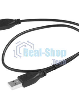 Кабель USB2.0 Cablexpert CC-USB2-AMAM-0.6M, AM/AM, экран, 28/26AWG, медь, Pro, 0.6м, черный, пакет