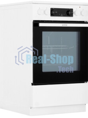 Плита электрическая Gorenje GECS5C70WA белый, конфорок 4 электрических, духовка 70 л, 50 см x 85 см x 59.4 см