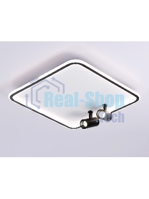 Светильник Ambrella light FL5115/1+2 WH/BK белый/черный 97W 3000K-6400K 480*480*130 (ПДУ ИК)
