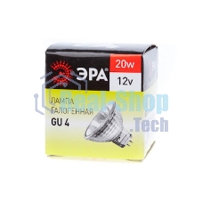 Лампа галогенная ЭРА GU4-MR11-20W-12V-30Cl(10/200/8400)