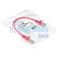 Патч-корд ExeGate EX286372RUS UTP-RJ45-RJ45-5e-0,3M-LSZH-RD, UTP, cat.5e, LSZH, 0.3м, красный