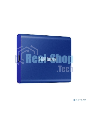 Внешний SSD Samsung T7, 2TB, USB 3.2 Gen 2 Type-C, R/W 1050/1000, синий