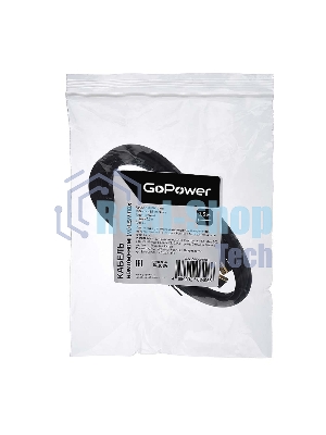 Кабель а/в GoPower Длина 1.5 м Разъемы HDMI (m)-HDMI (m) черный 00-00029041