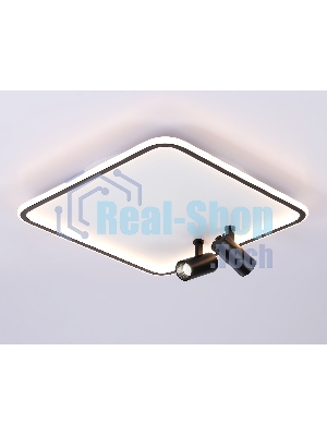 Светильник Ambrella light FL5115/1+2 WH/BK белый/черный 97W 3000K-6400K 480*480*130 (ПДУ ИК)