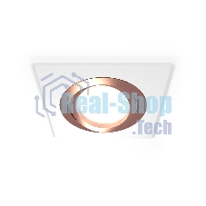 Комплект встраиваемого поворотного светильника Ambrella light XC7631084 SWH/PPG белый песок/золото розовое полированное MR16 GU5.3 (C7631, N7005)