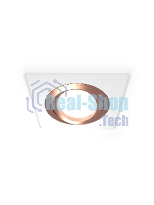 Комплект встраиваемого поворотного светильника Ambrella light XC7631084 SWH/PPG белый песок/золото розовое полированное MR16 GU5.3 (C7631, N7005)