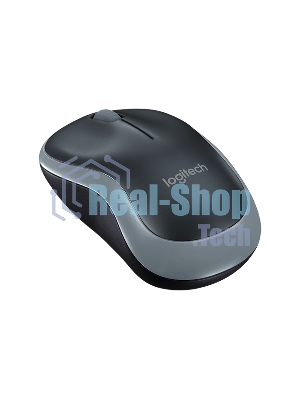 Мышь беспроводная Logitech M185 серый/черный, 1000 dpi, радиоканал, USB, кнопки - 3