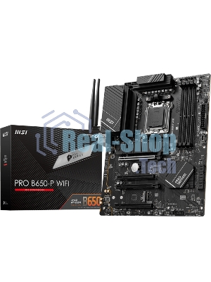 Материнская плата MSI MSI PRO B650-P WIFI Socket AM5 AMD B650 4xDDR5 ATX AC`97 8ch(7.1) 2.5Gg RAID+HDMI+DP
