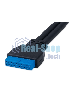 Планка USB 3.0 на заднюю панель низкопрофильная Cablexpert CC-USB3-RECEPTACLE-LP, 2 порта USB