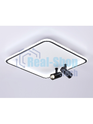 Светильник Ambrella light FL5115/1+2 WH/BK белый/черный 97W 3000K-6400K 480*480*130 (ПДУ ИК)