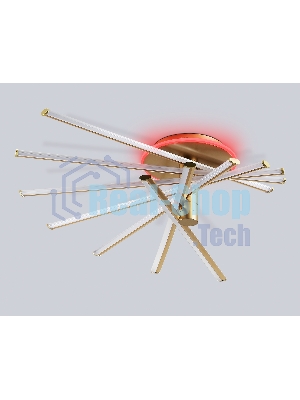 Потолочный светодиодный светильник Ambrella light FL6244 GD золото 125W 3000K-6400K+RGB 900*750*230 (ПДУ ИК)