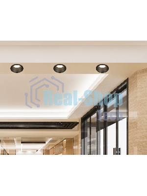 Встраиваемый точечный светильник Ambrella light TN102806 BK черный GU5.3 D81*50