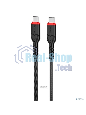 Кабель HOCO X59/PD кабель Type-C-Type-C/1m/3A/60W/черный