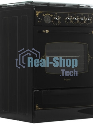 Плита газовая Gefest ПГ 6100-03 0179 черный, конфорок 4 шт, духовка 52 л, 60 см x 85 см x 60 см