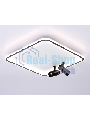 Светильник Ambrella light FL5115/1+2 WH/BK белый/черный 97W 3000K-6400K 480*480*130 (ПДУ ИК)